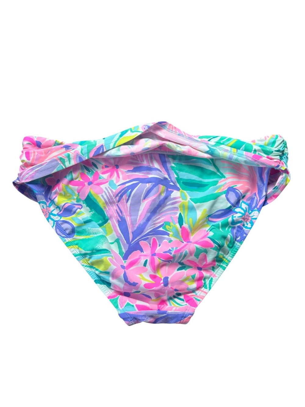 Lilly Pulitzer Lagoon Sarong Hipster Bikini Bottoms Size 8 - Picture 3 of 5